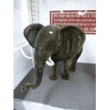 A Hansa large plush elephant with internal steel frame to support up to 100kg