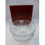 Doulton cut crystal fruit bowl with box