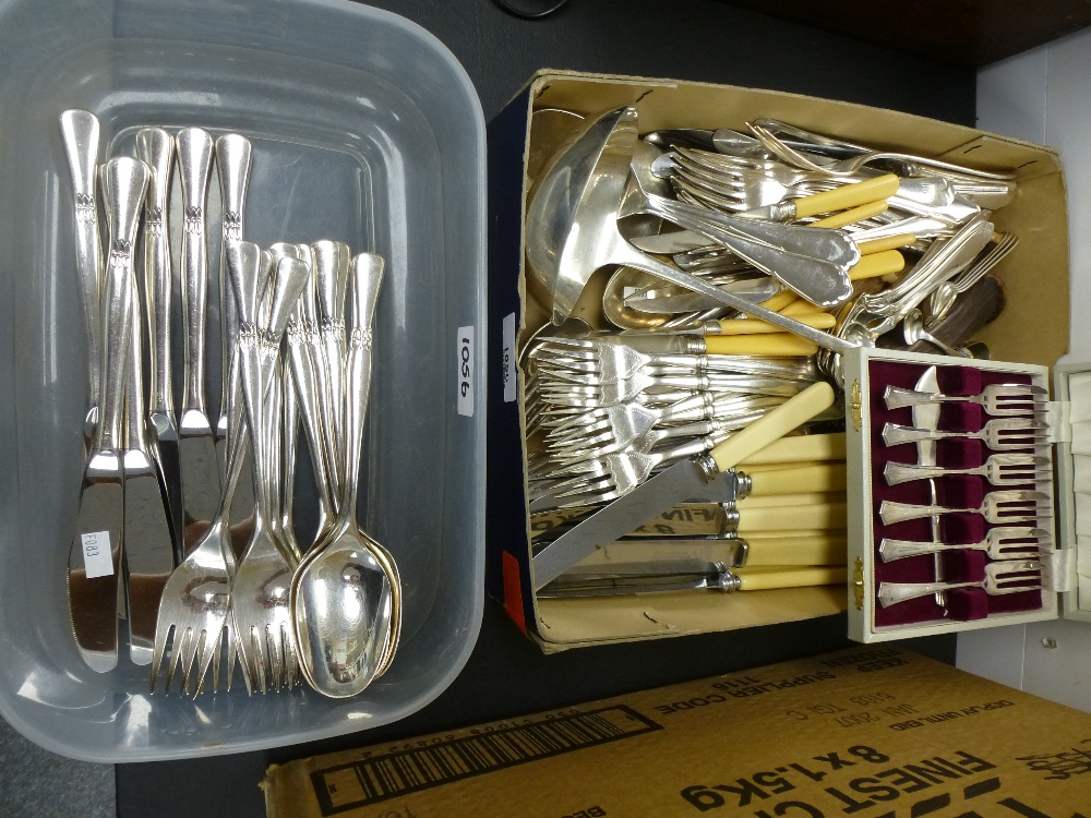 Quantity of plated and other cutlery including Wilkens