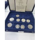 collection of Official Russian commemorative coins including a silver Bolshoi Ballet coin & other