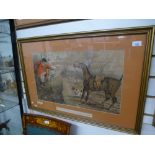 After John Leach, a coloured lithograph 'Come Hup, I Say You Ugly Brute' of Huntsman on horse, 59