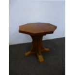 Robert 'Mouseman' Thompson, a small octagonal coffee table 50cm