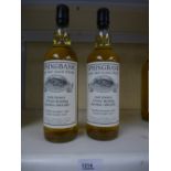 Two bottles of Springbank malt whisky, distilled November 1993 and bottled 2014, 70cl