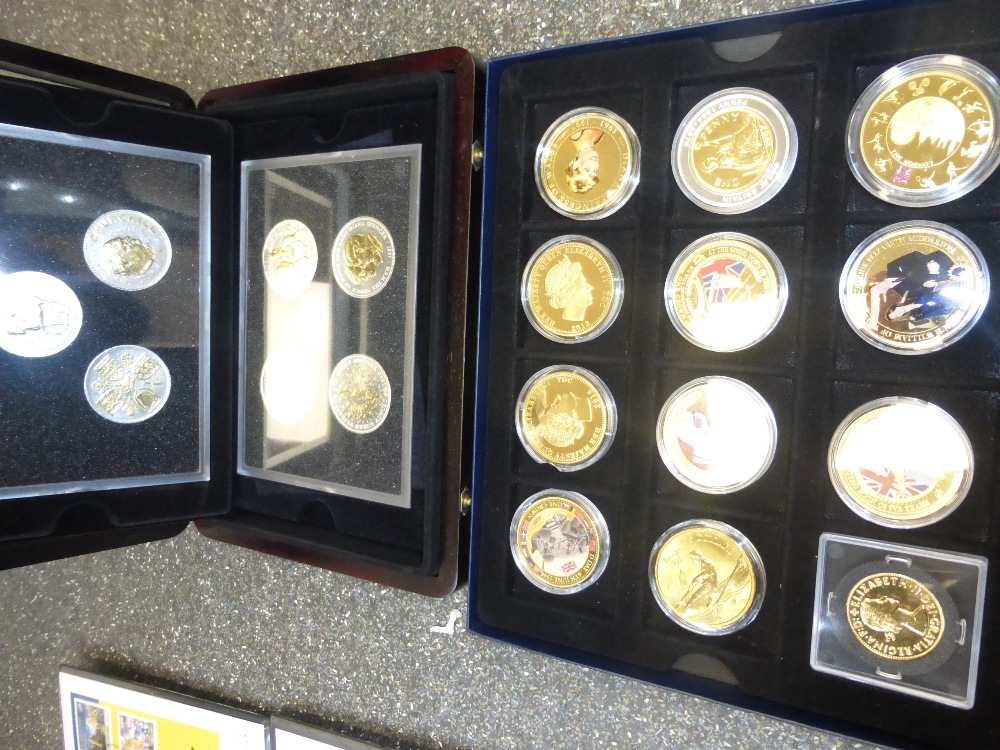 Quantity of collecters silver coin sets and similar, also a quantity of 20th Century coins - Image 3 of 8