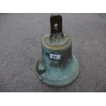 An old bronze bell, 22cms