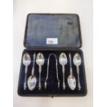 S et of 6 Victorian silver apostle spoons & sugar nips Sheffield 1889, makers mark JDWD for James