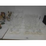 Waterford, 4 sets of 6 glasses and a set 4 brandy glasses