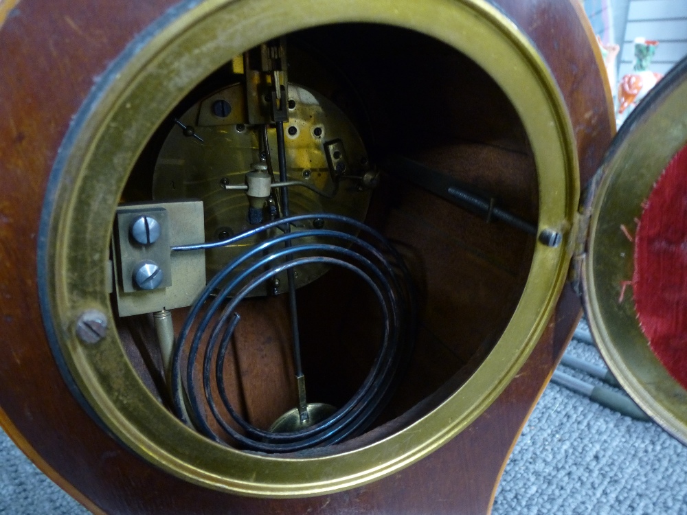 An Edwardian inlaid mahogany balloon clock - Image 2 of 2