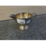 Plain silver cream jug, Birmingham 1931, maker's mark ALD, approx 3 troy oz