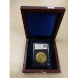 Royal Mint 1oz 22ct Gold Britannia coin, dated 2013, weight 31.10g, with presentation box