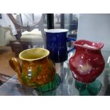 Three items of Gwenny pottery