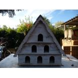 A modern white painted Dove Cote 96cms