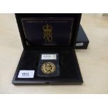 Royal Mint 22ct gold £5 Proof Coin, Queen Elizabeth II 90th birthday, Special Strike, 916AU,