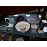 A quantity of Wedgwood items to include commemorative and Keith Murray examples and a Royal Worcer