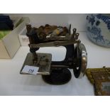 An old child's singer sewing machine