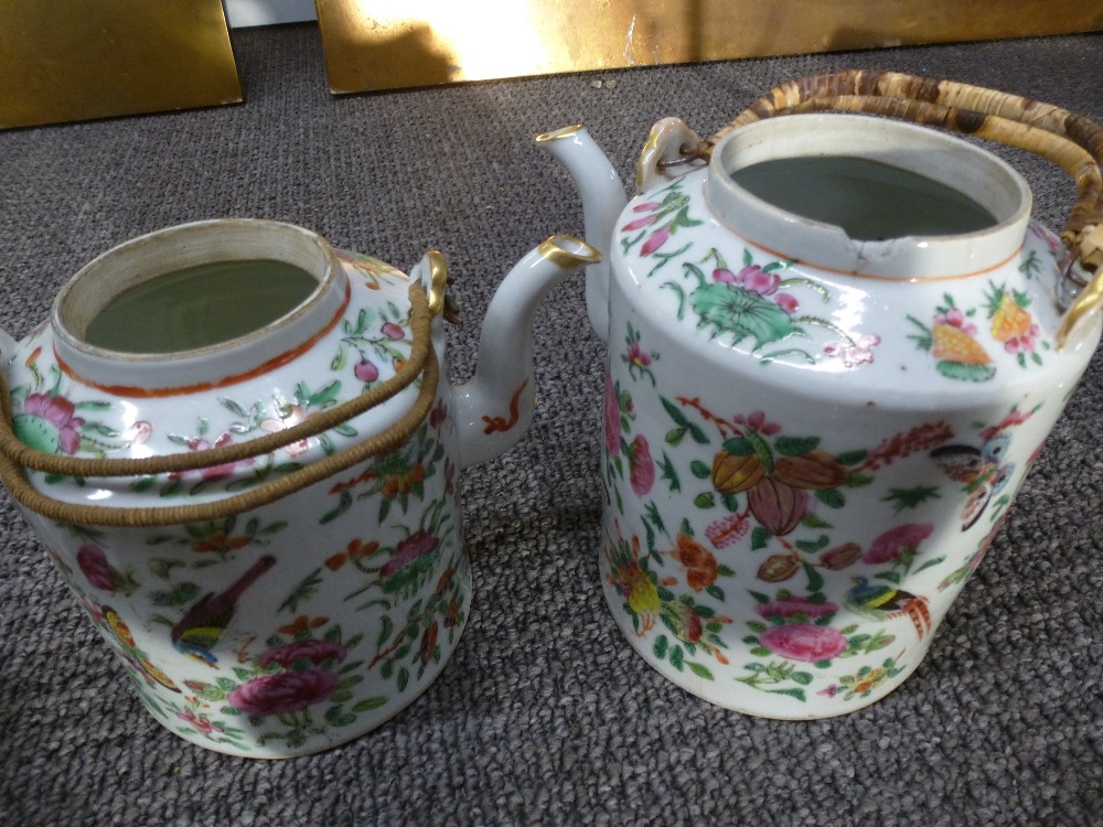 Two crates of teapots, 4 other ornamental items and a figure group. - Image 2 of 4