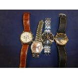 Fair Gents designer style wristwatches including Rolex, Patex Philippe & Cartier