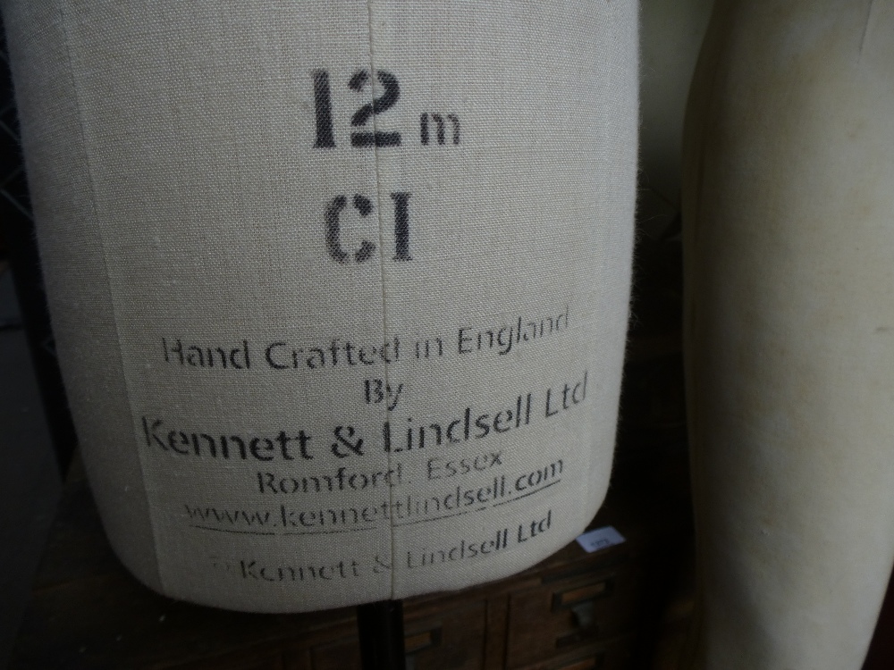 An old 2 piece Haberdashery dummy and a similar childrens dummy by Kennett and Lindsell - Image 3 of 4
