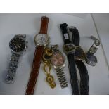 8 Gents designer style wristwatches