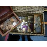 Collection of English & foreign coins etc and small quantity of metal detector finds