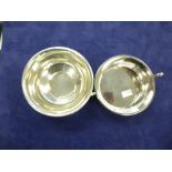 Silver presentation double handled dish 'Jersey Fival Choir, 1988, 10cm diameter, together with a