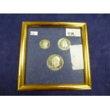 A silver proof set 1776-1976 of coins, presented by the Ampex Corporation USA, issued for the