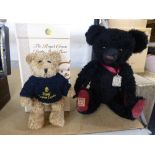 Steiff 'Royal Crown Derby' limited edition teddy bear and a Merrythought Penny Red teddy with