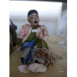 Oriental wooden puppet, probably early 20th Century