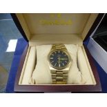 Gents Omega Automatic Seamaster Wristwatch gold plated stainless steel case/strap, together with a