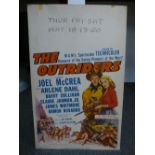 The Outriders - 1950 - film poster printed on card 56 X 36cm