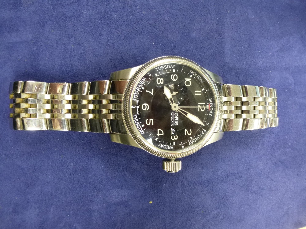 Gents stainless steel Oris automatic wristwatch serial no 02904712, boxed - Bild 4 aus 5