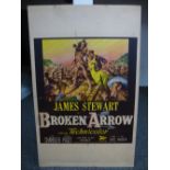 Broken Arrow - 1950 - film poster printed on card 56 X 36cm