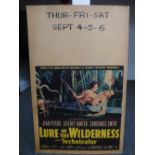 Lure of the Wilderness - 1952 - film poster printed on card 56cm high 36cm wide