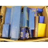 Collection of mainly boxed Hornby Dublo: wagons, coaches, locomotive, track, points and accesories