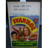 Ivanhoe - 1952 - film poster printed on card 56 X 36cm