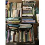 Three boxes of books on gardening, flowers, design, trees, reference, farming, greenhouse, shrubs,