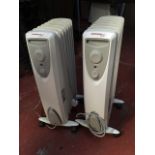 A pair of Dimplex Eco electric oil filled radiators. (2)