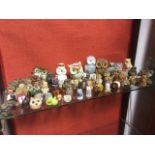 A collection of owls - ceramic, moulded, studio pottery, resin, wood, metal, groups, etc. (57)