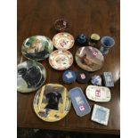 Miscellaneous ceramics including Wedgwood, a Royal Doulton John Peel jug, a pair of Japanese