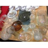 Miscellaneous glass & ceramic including spaghetti jars, casserole dishes, fruit bowls, a flan