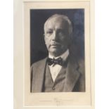 Franz Lowy, photograph, bust portrait of a gentleman, laid down, signed in pencil on margin and