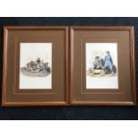 William Alexander, two prints depicting early nineteenth century Chinese scenes with figures,