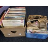 A collection of LPs, vinyl, mainly classical from the 60s but also some musicals, operas, easy