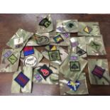 A collection of military shoulder flashes - Afghanistan, ISAF, etc. (A lot)