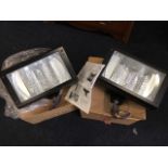 A pair of Hubbell rectangular architectural floodlights - unused, complete with instructions. (2)