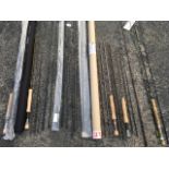 A quantity of trout/sea trout rod pieces - Greys, Wychwood, Volare, some new & some used, a rod