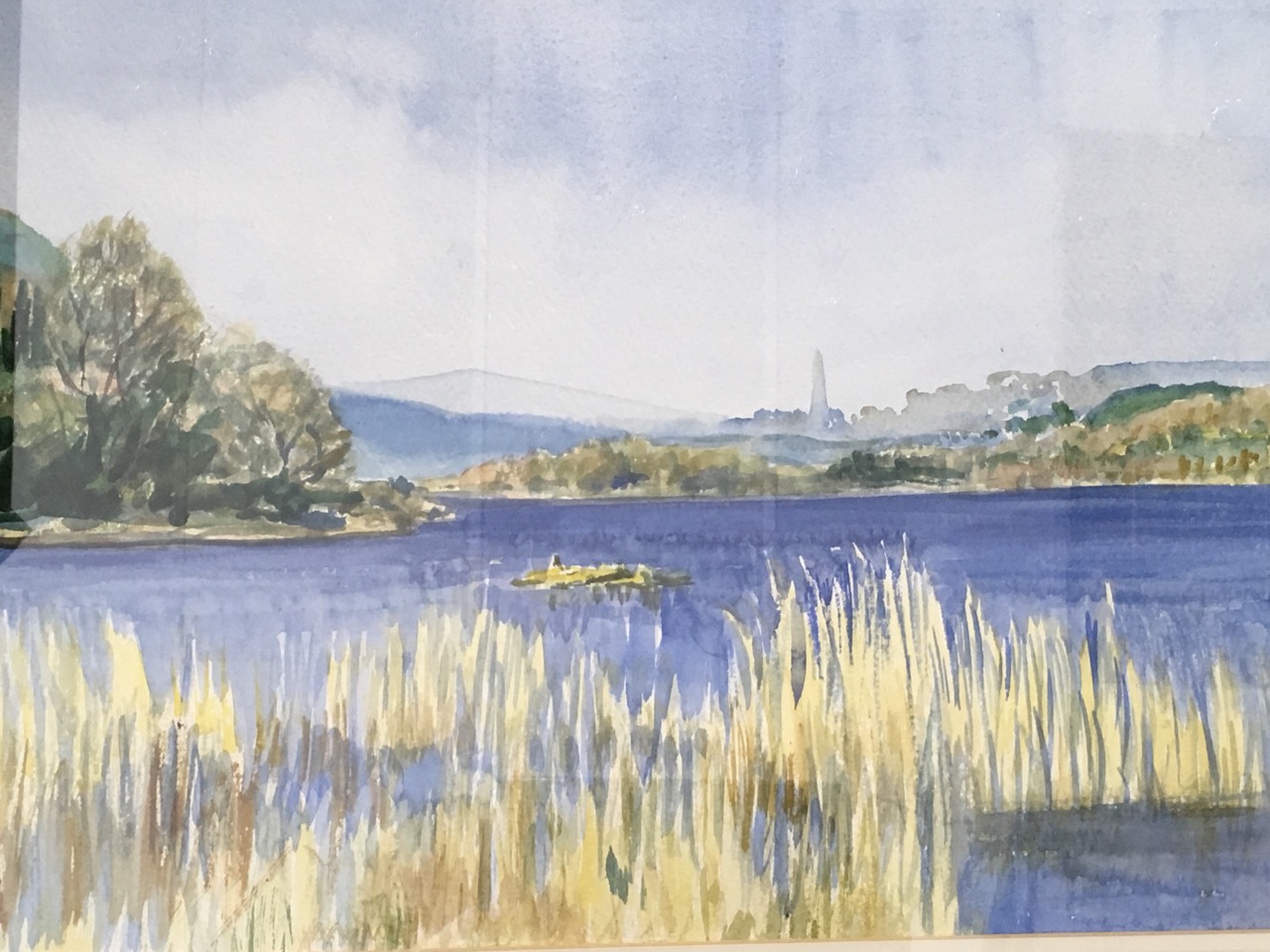 Conalie Kinahan, watercolour, water landscape titled Near Balcoo, signed and dated, mounted and - Image 5 of 6