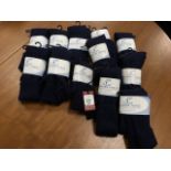 A dozen pairs of Tweedside Tackle branded navy blue socks. (12)