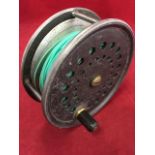 A Walker Bamfton & Co 4.5in salmon fly reel, with modern line.