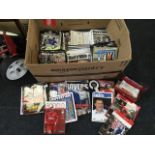 A collection of over two hundred Newcastle United programmes from the 1990s; and a box of mainly